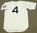LOU GEHRIG New York Yankees 1939 Majestic Cooperstown Throwback Home Baseball Jersey, XL