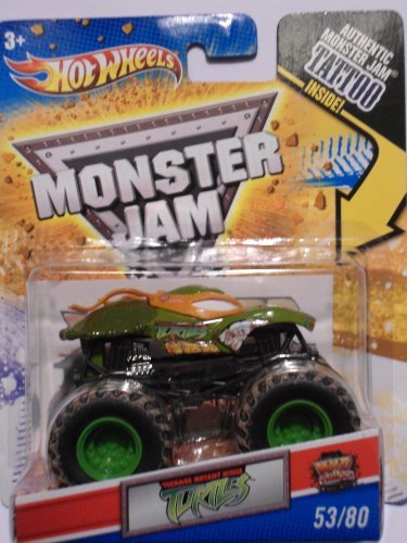  Hot Wheels Monster Jam, Teenage Mutant Ninja Turtles Michelangelo/Orange , Tattoo Series #53/80 1/64 Scale