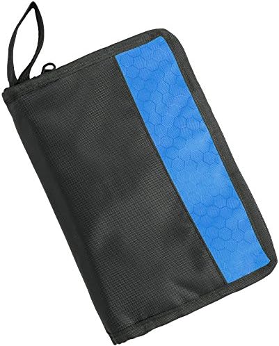 VIBRANT COLORS Coloring Pencil Case for 48 Pencils. Organized Pencil Holder for Colored Pencils, Sharpener, Eraser and More! Best Pencil Bag for Every Artist. Great Addition to Adult Coloring! (Blue)