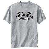 T-Shirt Heather Gray  Attitude Montserratian  Montserrat Country