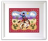 Ride  em Framed Print by Olive Kids (RIDER)