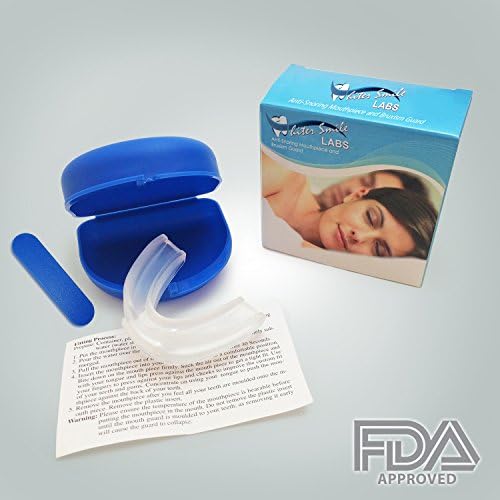 Ultimate Anti Snore Mouthpiece -Made In USA BPA FREE- Night Guard Stops Teeth Grinding, TMJ Bruxism -Designed By Oral Surgeon- Satisfaction Guaranteed!