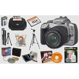 Click here to buy Canon EOS Silver Digital Rebel XTi 10.1 MP SLR Digital Camera with Canon 18-55mm EF-S Lens... by Canon.