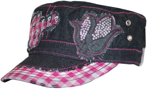 Hick Chick Women's Corn Bling Cap in Black Denim