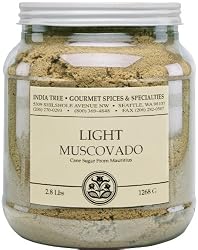 India Tree Light Muscovado Sugar, 2.8-Pound Jars (Pack of 2)