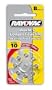 Rayovac Loud'n Clear Hearing Aid Batteries, Premium Zinc Air, Size 10 , 8 batteries