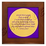 Good Morning From God Framed Tile