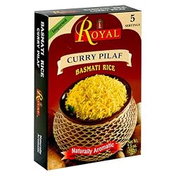 Royal Pilaf, Curry Pilaf, 7.5 Ounce Box (Pack of 6)