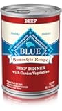 Blue Buffalo BLUE Homestyle Recipe Dog Beef Dinner 12.5 oz, Pack of 12