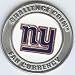 NFL New York Giants Poker Guard with black velvet pouch