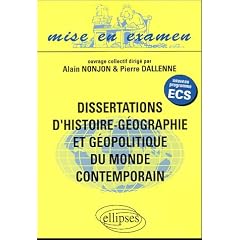 Dissertations d'histoire-g�ographie et g�opolitique du monde contemporain