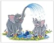 Jungle Art Collection - Elephants - Childrens Wall Art, Kids Wall Art, Nursery Wall Art