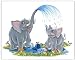 Jungle Art Collection - Elephants - Childrens Wall Art, Kids Wall Art, Nursery Wall Art