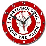 Northern soul r&b dance mod personalised gift cd clock