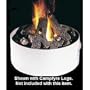 Peterson Outdoor Campfyre 34 Inch Fire Pit Base With Natural Gas Burner And On/Off Remote
