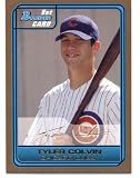 2006 Bowman Draft Draft Picks Gold #1 Tyler Colvin - Chicago Cubs (RC - Rookie Card Parallel - XRC - Extended Rookie Card) (Baseball Cards)