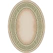 Old Gingham Rug- Opal/ Peridot(3'10"x5'4" Oval)