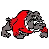 Bulldog Temporary Tattoos Red