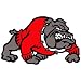 Bulldog Temporary Tattoos Red