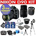 Nikon D90 12.3MP Digital SLR Camera with Accessory Kit