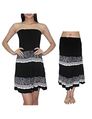 Cotton/Polyamide Elasticized   Waistline Stretchy Shirred Crinkled Gathered Knee Length Summer  Dress