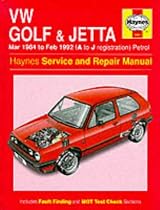 VW Golf & Jetta : Mar 1984 to Feb 1992 (A to J registration)