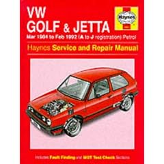 VW Golf & Jetta : Mar 1984 to Feb 1992 (A to J registration)