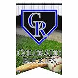 MLB Colorado Rockies Premium Felt Banner 17-by-26 inch