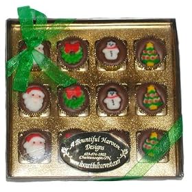 12pc Christmas Belgian Milk Chocolate Bites