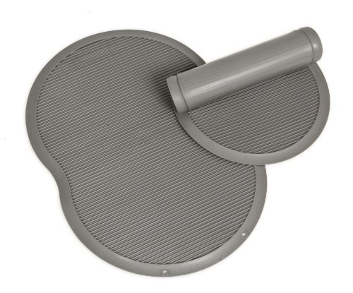 Petmate Le Bistro Single Pet Food Mat,Gray, Small 