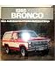 1986 FORD BRONCO Sales Brochure Literature Book Piece