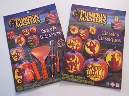 Pumpkin Carving Kit Tools Pattern Book Halloween Jack o Lantern Pumpkin Masters