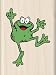 Inkadinkado Inky the Frog Wood Stamp