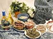 Ajika Gift Basket From Greece (Mediterranean) Greek Dinner for Four