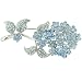 Blue Mum Flower Pin Brooch