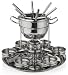 Kitchen & Housewares : Gourmet Standard 2 Quart Stainless Steel Lazy Susan Fondue Set - FDLS11015