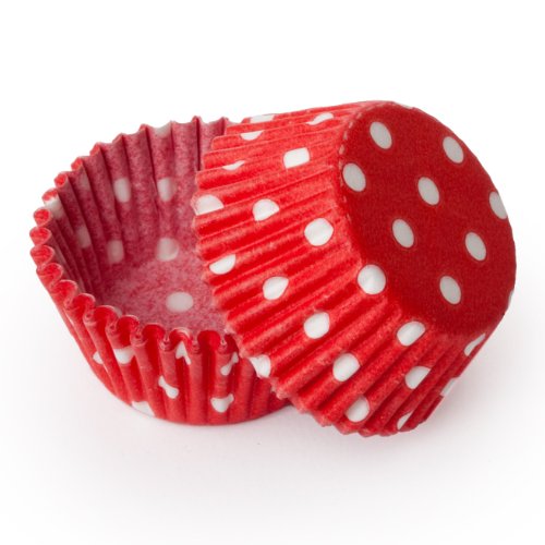 Dress My Cupcake Standard Red Polka Dot Cupcake Liners