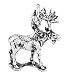 Silver Three Dimensional Medium Walking Moose Charm
