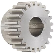 Boston Gear Spur Gear, 14.5 Degree Pressure Angle, Steel, Inch, 12 Pitch