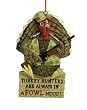 "Turkey Hunters Are Always In A Fowl Mood" Hunting Christmas Ornament