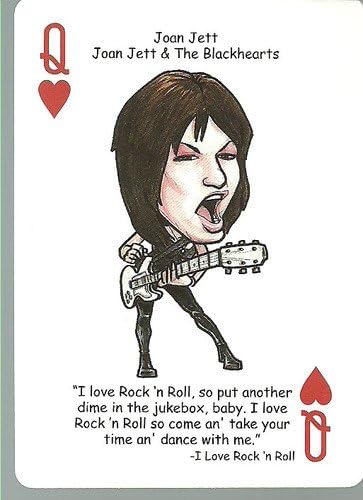 JOAN JETT & The Blackhearts - ROCK & ROLL Playing Card