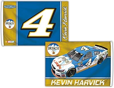 Kevin Harvick #4 Deluxe 2-SIDED 2016 3x5 SIGNATURE Flag w/grommets Outdoor Banner Nascar Racing
