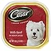 Cesar Wet Dog Food Loaf in Sauce Beef Recipe, 3.5 oz. Easy Peel Trays (24 Count, Pack of 1)