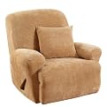 Stretch Royal Diamond Recliner Slipcover - Gold