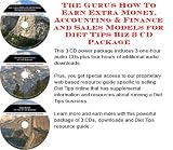 The Guru's How To Earn Extra Money, Accounting & Finance and Sales Models for Diet Tips Biz 3 CD Package