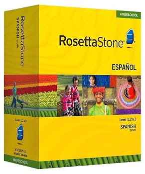 Rosetta Stone Homeschool Spanish (Spain) Level 1-3 Set including Audio Companion