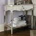Mirrored Night Stand-Silver Leaf