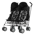 Obaby Apollo Circles Twin Pushchair (Black)