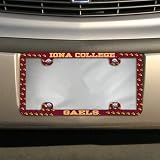NCAA Iona College Gaels Thin Rim Mini-Logo License Plate Frame