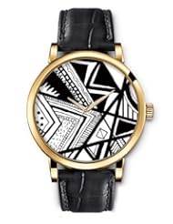 SPRAWL Aanalog Fashion Series Gold Ladies Watches of Genuine Black Leather Strap,Unique Wrist Watch for Women Girls Designed with Irregular shapes to black and white